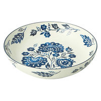 丸利玉樹利喜蔵商店 パスタプレート 20cm AIKA 硬質陶器 オリエンタルフラワー 377320 1個（直送品）