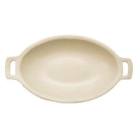 丸利玉樹利喜蔵商店 ボウル 22cm オーバルボウル NARU 持ち手付き 陶器 ベージュ 343383 1個（直送品）
