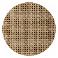 ケーアイ コースター 丸 10cm 格子柄 撥水 ビニール ベージュ 218523 1個（直送品）