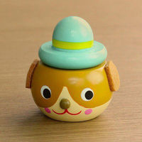 丸和貿易 乳歯ケース キンダーシュピール 乳歯入れ イヌ 動物 木製 287318 1個（直送品）