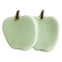 ケーアイ 箸置き 4cm りんご 磁器 日本製 グリーン 348335 1個（直送品）