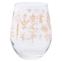 ケーアイ グラス 325ml Hill and Fields ボタニカル コップ タンブラー ガラス 日本製 オレンジ 348343 1個（直送品）