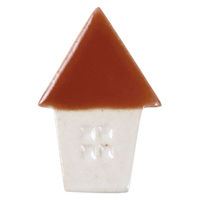 ケーアイ 箸置き 5cm 三角屋根のお家 箸置 磁器 日本製 レッド 348836 1個（直送品）