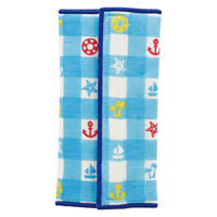 丸和貿易 ベルトカバー 2枚入り ポジート 綿100% 日本製 ベビーカー 抱っこ紐 チャイルドシート マリン 358642 1個（直送品）