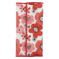 丸和貿易 ベルトカバー 2枚入り ベビーハグ 綿100% 日本製 ベビーカー 抱っこ紐 チャイルドシート レッド 358650 1個（直送品）