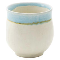 ケーアイ 湯呑み 160ml 玉湯呑 obi コップ 食器 和食器 陶土 日本製 ブルー 358669 1個（直送品）