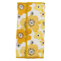 丸和貿易 ベルトカバー 2枚入り ベビーハグ 綿100% 日本製 ベビーカー 抱っこ紐 チャイルドシート イエロー 358651 1個（直送品）