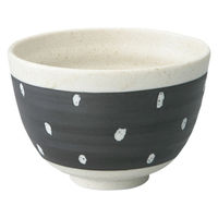ケーアイ 丼ぶり 12cm カフェ丼 磁器 美濃焼 日本製 ドット 380712 1個（直送品）
