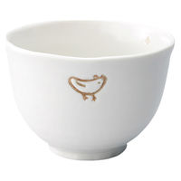 ケーアイ 丼ぶり 13cm 小丼 トリのお散歩 磁器 美濃焼 日本製 茶 380711 1個（直送品）