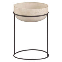 アビテ プランター シャルール・ボウルスタンド アイボリー 395120 1個（直送品）