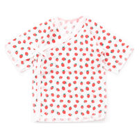 ウェーブ 肌着 ベビー 50~60cm フルーツ 短肌着 綿100% イチゴ 399836 1個（直送品）