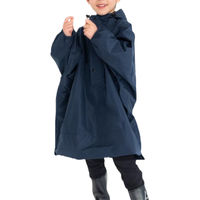 ユアーズアーミーワールド 雨具 キッズ ドルマンポンチョ L カッパ ネイビー 432360 1個（直送品）