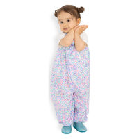 ユアーズアーミーワールド 雨具 上下 キッズ ミニフラワープレイウェア パープル 438429 1個（直送品）