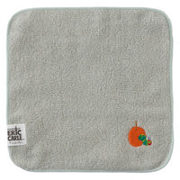 ウェーブ ミニタオル はらぺこあおむし 無撚糸 刺繍 20×20cm グリーン 438679 1個（直送品）