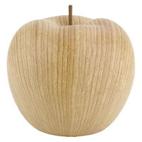 キシマ オブジェ 北欧風木調マネーバンク 陶器 リンゴ 468158 1個（直送品）