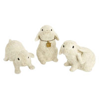 キシマ ガーデンオーナメント ラビットシスターズ 3匹セット ウサギ 469985 1個（直送品）