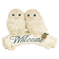 キシマ ガーデンオーナメント アウル 2羽セット フクロウ 469984 1個（直送品）