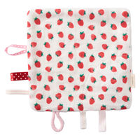 ウェーブ ベビー ハンカチ ニギニギハンカチ フルーツ ガーゼ パイル イチゴ 473362 1個（直送品）