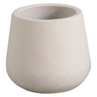 アビテ 植木鉢 モノクローム エッグポット M ホワイト 474912 1個（直送品）