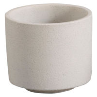 アビテ 植木鉢 モノクローム ポット M ホワイト 474918 1個（直送品）