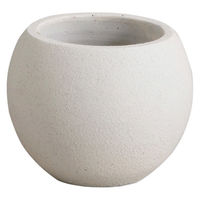 アビテ 植木鉢 モノクローム ポールポット S ホワイト 474922 1個（直送品）