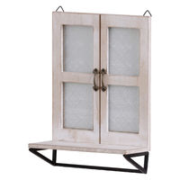 アビテ ガーデンオーナメント フルーラ ウォールシェルフ ホワイト 479121 1個（直送品）