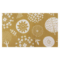 丸和貿易 玄関マット ふわふわ玄関マット 屋内 45×75cm イエロー 489790 1個（直送品）