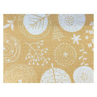 丸和貿易 玄関マット ふわふわミニマット 屋内 45×58cm イエロー 489792 1個（直送品）