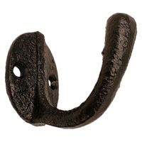 丸和貿易 フック キャストアイアン A 壁掛け ラスティ 489957 1個（直送品）