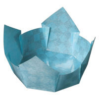 ヤマコー OP市松珍味入 大B 水色 100枚入 66665 1セット(100枚)（直送品）