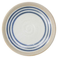 ケーアイ プレート 22cm つむぎ 皿 食器 和食器 陶器 日本製 ブルー 335200 1個（直送品）