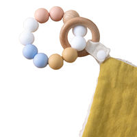 ウェーブ ベビートイ ハンカチ セット ベビーリング ハンカチセット やさしいガーゼ イエロー 473333 1個（直送品）