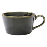 ケーアイ スープカップ 315ml ほっとスープカップ 陶器 美濃焼 日本製 グリーン 381301 1個（直送品）