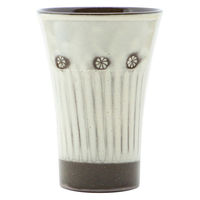 ケーアイ 湯呑 330ml フリーカップ 刷毛三島 鎬手 コップ タンブラー 食器 陶器 日本製 352798 1個（直送品）