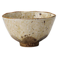 ケーアイ 飯碗 12cm 小 削ぎ 陶器 日本製 茶花 380037 1個（直送品）