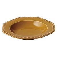 ケーアイ プレート 26cm 美濃焼 コリーヌ Colline 皿 食器 磁器 日本製 ネージュ アンバー 318223 1個（直送品）