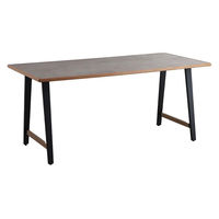 【軒先渡し】東馬 テルム ダイニングテーブル天板 160 幅1600×奥行800×高さ25mm GY/LBR 1台（直送品）