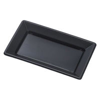 福助工業 軽食容器 福皿 21-13H黒 新 00360989 1ケース(600個(50個×12))（直送品）