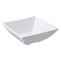 台和 メラミン食器 スクウェア小鉢 白 12cm KD-303-W 00478875 1ケース(1個)（直送品）