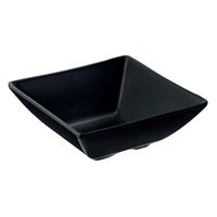 台和 メラミン食器 スクウェア小鉢 黒 12cm KD-303-BK 00478877 1ケース(1個)（直送品）