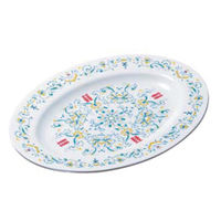 台和 メラミン食器 李園 小判皿 中 CD-10-E 00479072 1ケース(1個)（直送品）