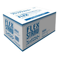 尚美堂 ドリンク資材 フジ5色フレックスストロー 袋入 400本入 00758463 1ケース(16個)（直送品）