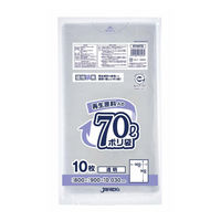 ジャパックス エコ材質ゴミ袋 RYM78 環境袋策 再生原料40%ポリ袋 70L 透明 10枚入 00801455 1ケース(40個)（直送品）