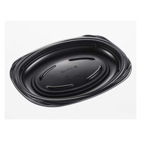 デンカポリマー 軽食容器 セレーノ M(エネピスS1)黒 00801483 1ケース(600個(50個×12))（直送品）