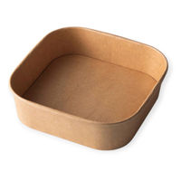 ケーピープラテック 弁当容器 KMスクエア175-1000 本体 ナチュラル 00801556 1ケース(300個(50個×6))（直送品）