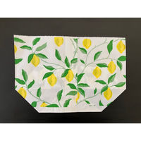 耐油袋 No.432 亀甲袋フラワー柄C(レモンツリー) 大阪ポリエチレン販売 00801661 1ケース(1000個(100個×10))（直送品）