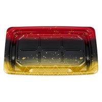 シーピー化成 刺身容器 SF八重盛6 天明赤本体 027490600B315 1ケース(400個(50個×8))（直送品）