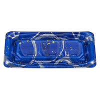 シーピー化成 刺身容器 SFうま盛段2L 照り筆青本体 027780204B485 1ケース(1200個(50個×24))（直送品）