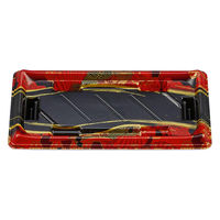 シーピー化成 寿司容器 SF美角14 京えん赤 本体 0277914009745 1ケース(1200個(50個×24))（直送品）