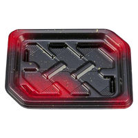 シーピー化成 寿司容器 SF結波23 蛍火赤 本体 027852300A635 1ケース(1200個(50個×24))（直送品）